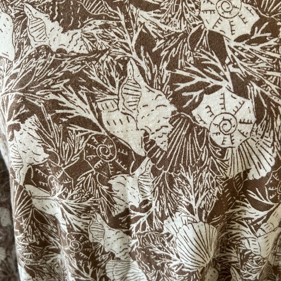 3/$25 💋 J. Jill Tan and Cream Floral Lace Women Tunic Top Size 2X - Picture 8 of 9